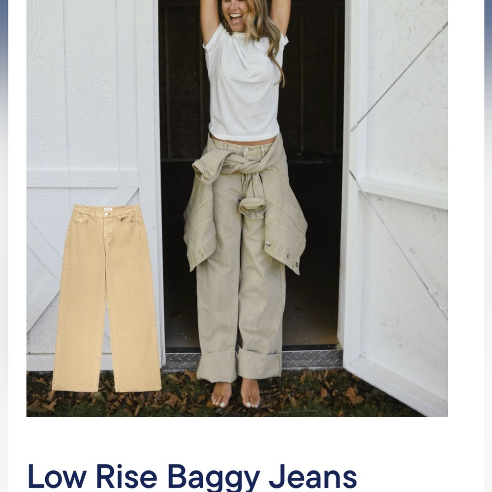 Parke Low Rise Baggy in Camel
